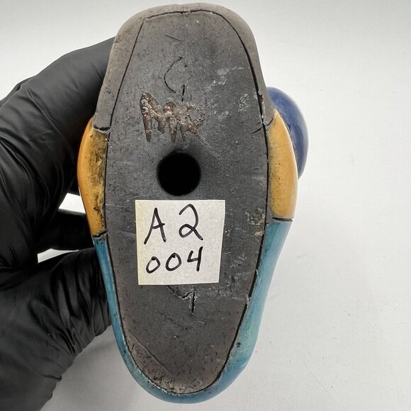 Fenix Raku Pottery Handcrafted Signed 5.5" Ceramic Penguin Artisan Collectible - Picture 11 of 11